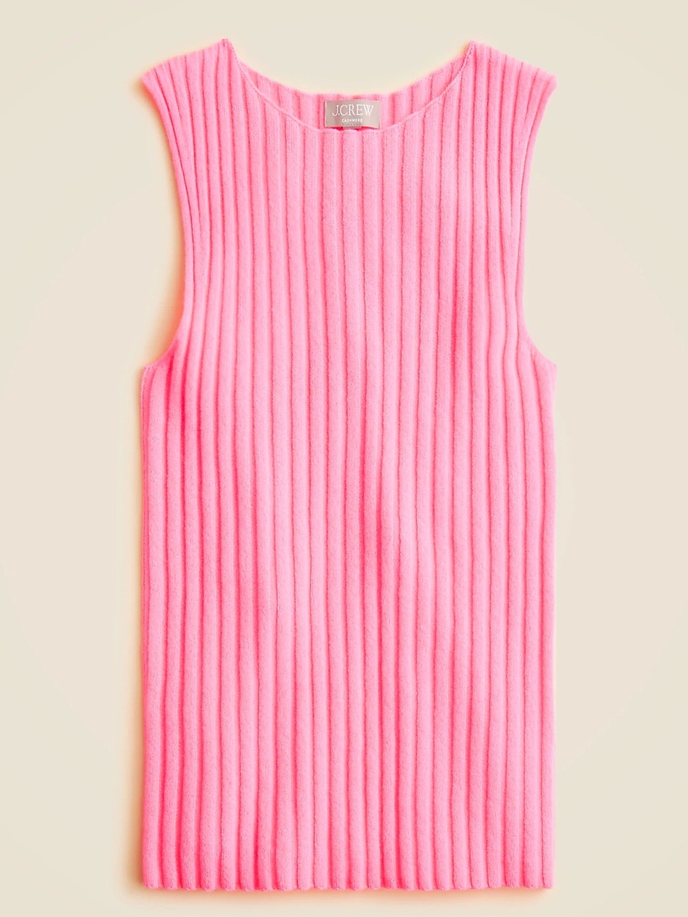J Crew Wide-rib cashmere sweater shell